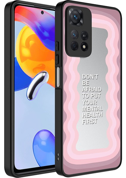 Xiaomi Redmi Note 11 Pro 5g Kılıf Aynalı Desenli Kamera Korumalı Parlak Mirror Kapak - Ayna
