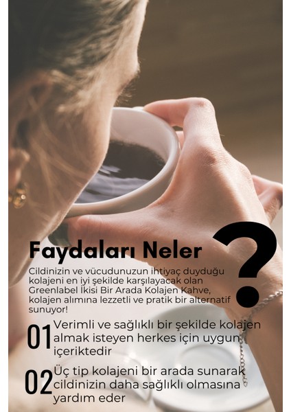 Greenlabel Kolajen Kahve 2si 1 Arada 12G. x 10 Adet