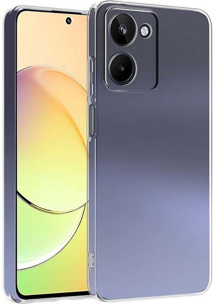 Vivo Y36 4g Kılıf Süper Silikon Kapak - Renksiz