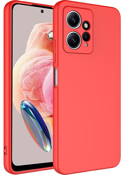 Xiaomi Redmi Note 12 4g Kılıf Mara Lansman Kapak - Kırmızı