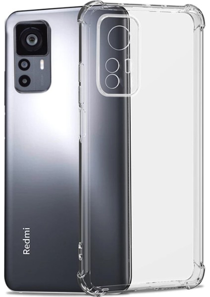 Xiaomi Mi 12T Pro Kılıf Kamera Korumalı Nitro Anti Shock Silikon - Renksiz