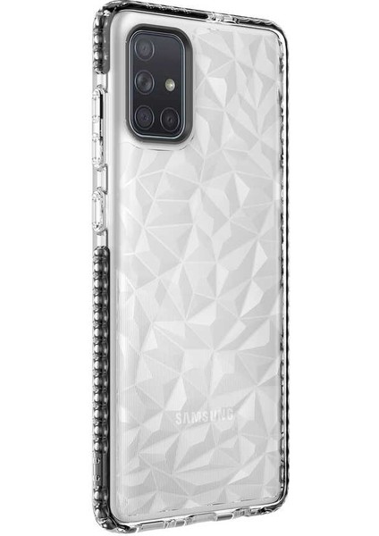 Samsung Galaxy A71 Kılıf Buzz Kapak - Siyah