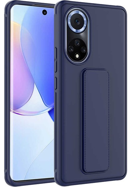 Huawei Nova 9 Kılıf Qstand Kapak - Lacivert