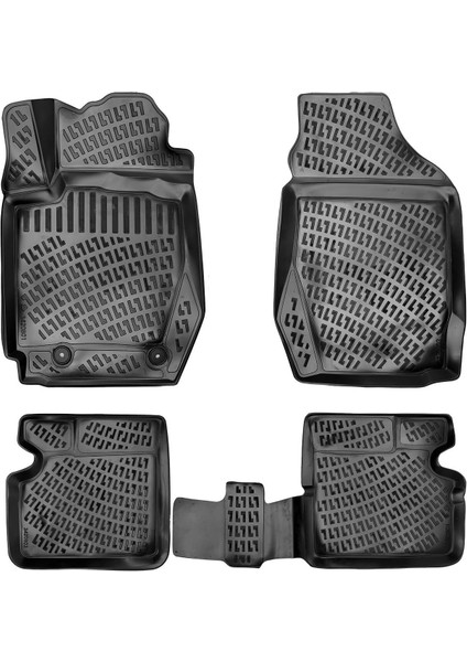 Rizline 3D Oto Paspas Siyah Renk Toyota Avensis 2009 - Sonrası ile Uyumlu