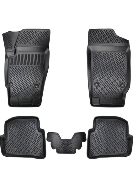 Rizline 3D Oto Paspas Siyah Renk Skoda FABIA1999 - 2007 ile Uyumlu