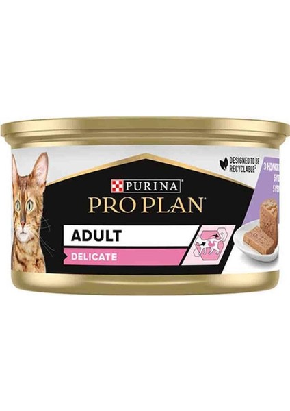 Delicate Hindi Etli Yetişkin Kedi Konservesi 85GR x 24 Adet fiyatları