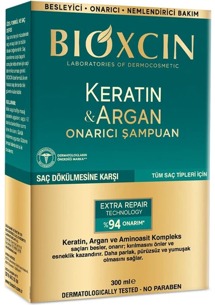 Şampuan Keratin Argan Onarıcı 300 ml