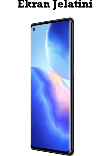 Oppo Reno 5 Pro+5g Uyumlu Ön Body Şeffaf Ultra Ekran Koruyucu Nano Jelatin