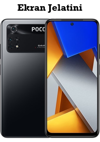 Xiaomi Poco M4 Pro Uyumlu Ön Body Şeffaf Ultra Ekran Koruyucu Nano Jelatin