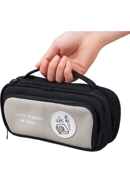 Karikatür Kalem Kutusu Büyük Kapasiteli Taşınabilir Leke Tutmaz Su Geçirmez Çok Fonksiyonlu Kırtasiye Çantası (Yurt Dışından)