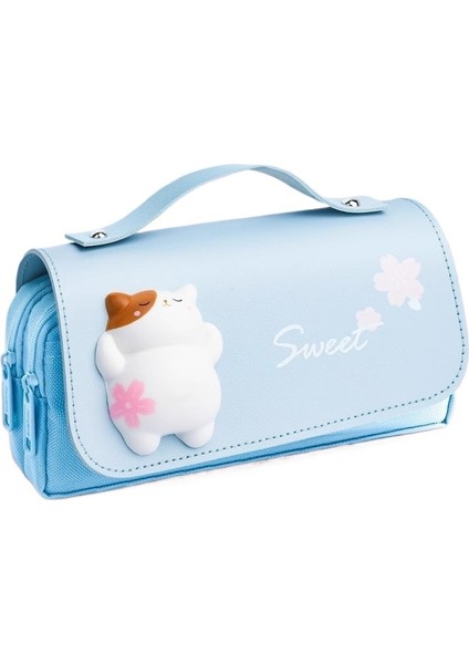 Öğrenci Dekompresyon Kalem Kutusu Tutam Büyük Kapasiteli Kalem Kutusu Dekompresyon Kolye Ins Kız Kalp Sevimli Kalem Kutusu Kırtasiye Kutusu (Yurt Dışından)