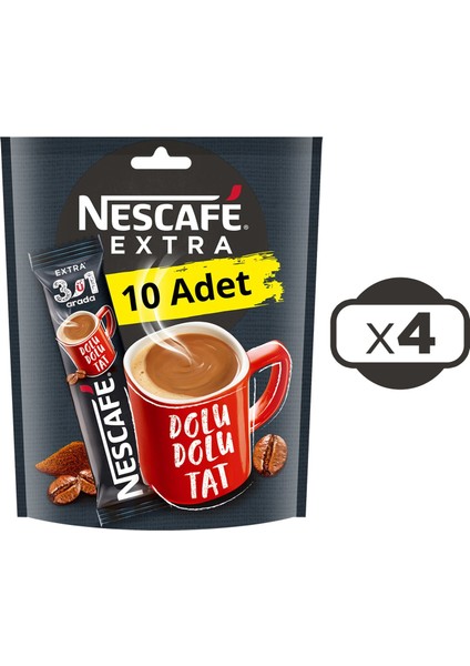 3ü1 Arada Extra 10'lu Ekonomik Paket x 4 Adet
