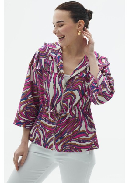 Kapüşonlu Kapak Cep Emprime Ceket fiyatları