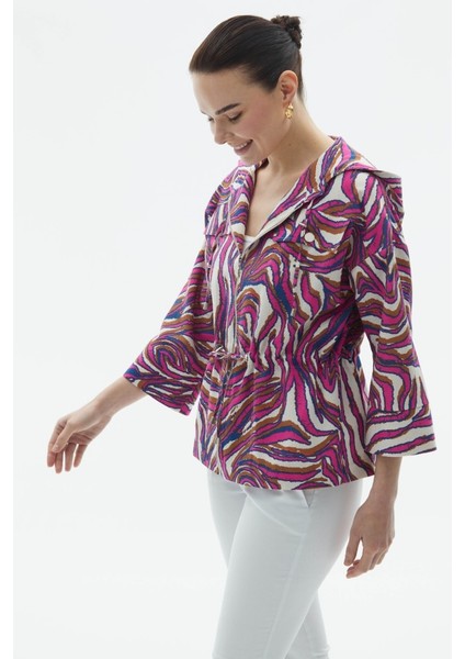 Kapüşonlu Kapak Cep Emprime Ceket fırsatları