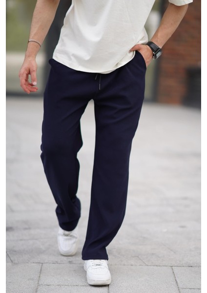 Lacivert Beli Ayarlanabilir Cep Detaylı Bol Pantolon 6545 fiyatları
