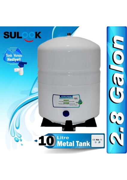 2.2 Galon Metal Su Arıtma Tankı 8 Lt