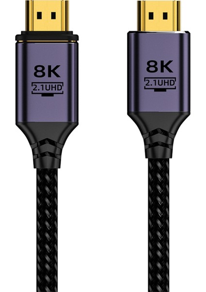 HDMI To HDMI 8k Hd 2.1uhd Mıknatıs Başlıklı Kablo 1 Metre