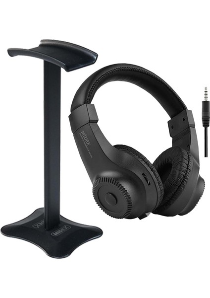 RS-10ST Çok Amaçlı Stüdyo Referans Dinleme DJ Stereo Kulaklık + Stand