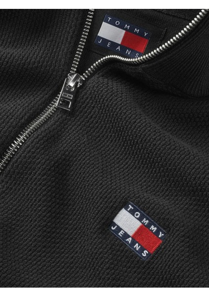 Tommy Hilfiger Erkek Boğazlı Fermuarlı Sweatshirt