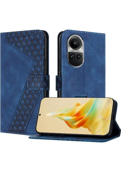 Oppo Phone 10 Pro 5g Için Telefon Kılıfı Cüzdan Kickstand Kart Yuvaları Kapak Çevirin (Yurt Dışından)