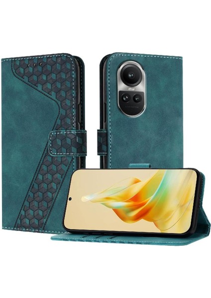 Oppo Phone 10 Pro 5g Için Telefon Kılıfı Cüzdan Kickstand Kart Yuvaları Kapak Çevirin (Yurt Dışından)