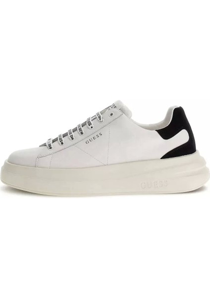 Erkek Elba Bağcıklı Beyaz Sneaker