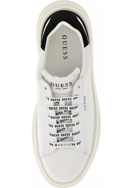Erkek Elba Bağcıklı Beyaz Sneaker