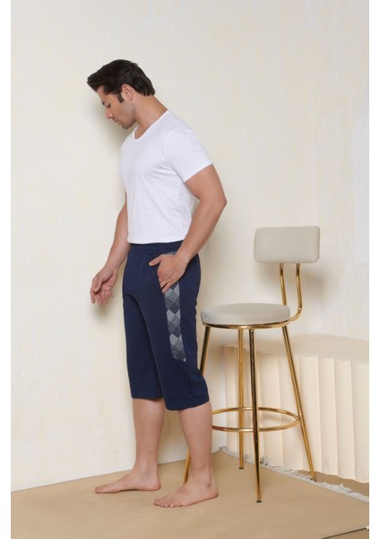 Lacivert Pamuk Erkek Regular Fit Cepli Şort & Kapri fiyatları