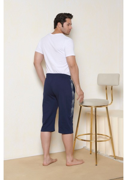 Lacivert Pamuk Erkek Regular Fit Cepli Şort & Kapri modelleri