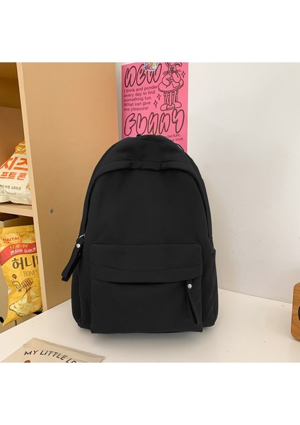 Sırt Çantası Su Tutmaz Çok Yönlü Düz Renk Dopamin Eşleştirme Çantası Büyük Kapasiteli (Yurt Dışından)