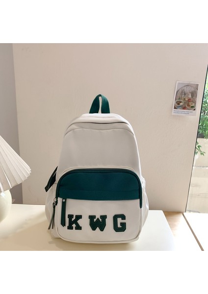 Seyahat Için Kontrast Renkli Sırt Çantası, Gündelik, Çok Yönlü, Erkekler ve Kadınlar Için Aynı Stil, Basit Dış Mekan Hafif Çanta (Yurt Dışından)