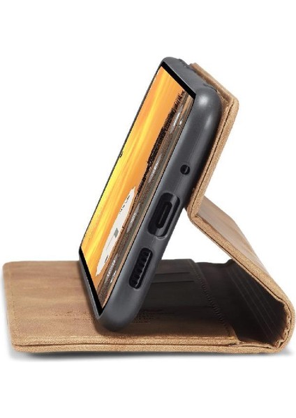 Google Piksel 9 Pro Kılıf Için Flip Case Kart Yuvası Kickstand Vintage Pu Flip (Yurt Dışından)