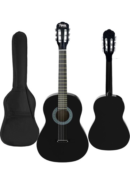 CG-265BK Siyah Klasik Gitar 4/4 Yetişkin Boy Sap Ayarlı Full Set