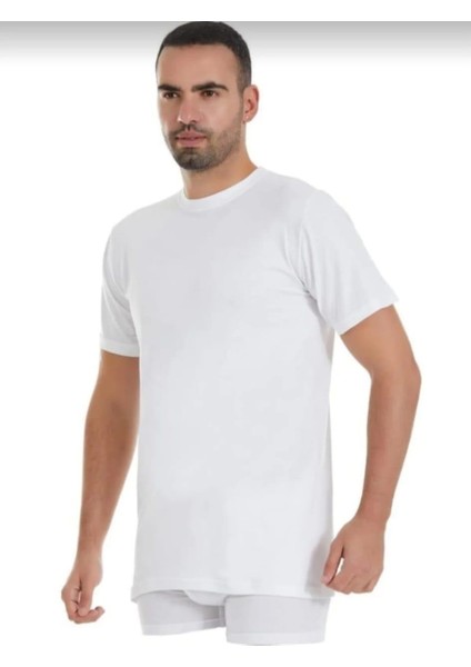 56 Erkek Ribana Kısa Kol Doktor Yaka Atlet Fanila 12 Adet