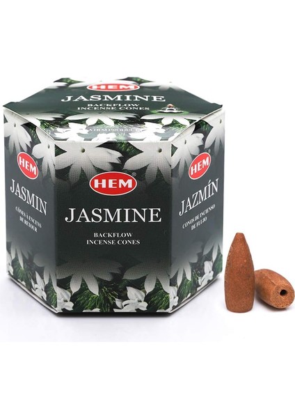 Mg Store Tütsü Geri Akış Şelale Yasemin Kokulu 40 Konik Tütsü - Jasmine Backflow Incense Cones