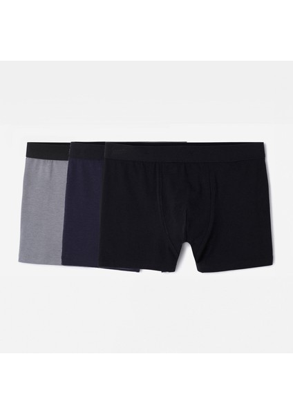Domyos Erkek 3'lü Boxer Seti - Siyah / Gri / Mavi