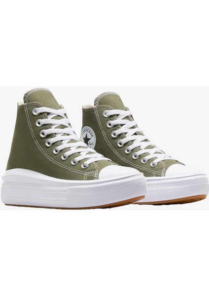Chuck Taylor All Star Move Platform A08295C Kadın Haki Günlük Sneaker Ayakkabı modelleri
