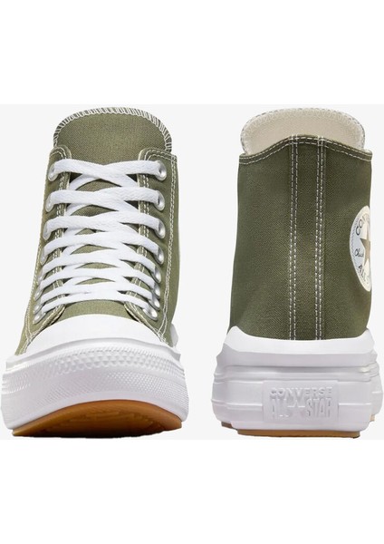 Chuck Taylor All Star Move Platform A08295C Kadın Haki Günlük Sneaker Ayakkabı fırsatları