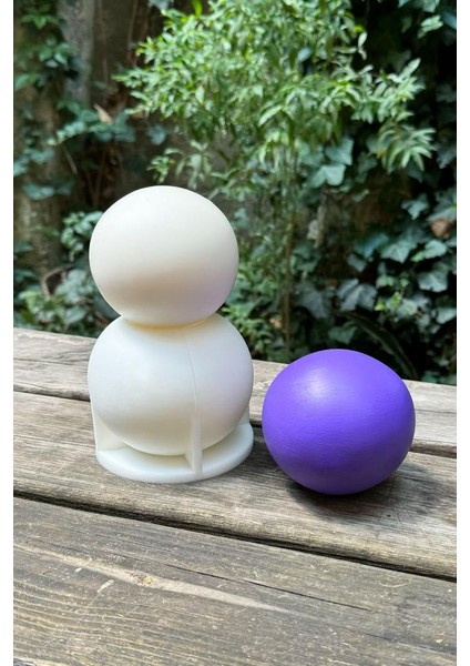 Küre 9cm Çap Silikon Mum Kalıbı