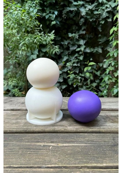 Küre 9cm Çap Silikon Mum Kalıbı