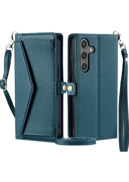 Cüzdan Crossbody Kılıf Samsung Galaxy A35 5g Fermuar Faturaları Yuvası Cüzdan (Yurt Dışından) indirimleri