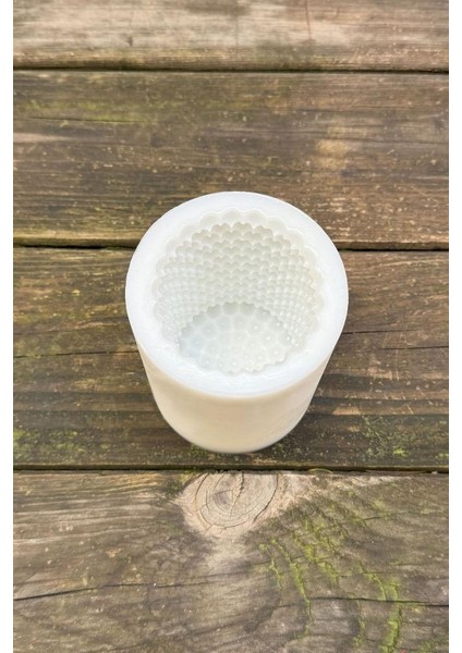 Bubble Silindir Tekli Mum Kalıbı (Silikon)