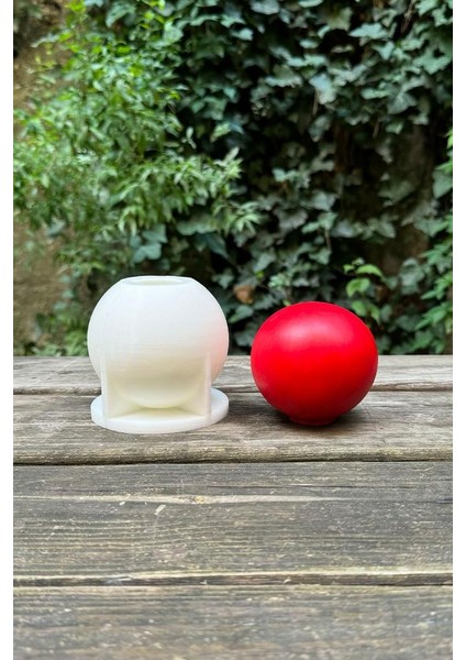 Küre 8cm Çap Silikon Mum Kalıbı
