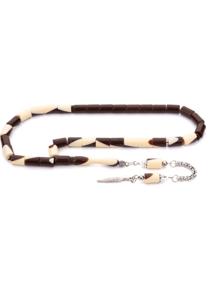 Kesme Tane Tek Koza Püsküllü Kahverengi Bilardo Tesbih fiyatları