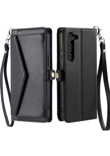 Samsung Galaxy S23 Için Cüzdan Crossbody Durumda Kart Tutucu Fermuar Faturaları Yuvası (Yurt Dışından)