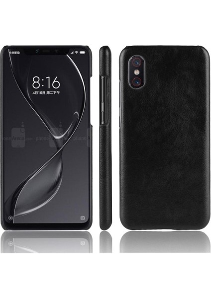 Retro Kılıf Için Xiaomi Mi 8 Pro Lychee Desen Koruyucu Kapak Retro Anti (Yurt Dışından)