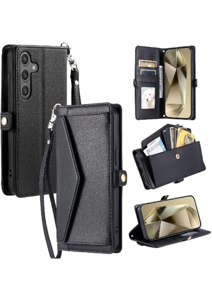 Cüzdan Crossbody Kılıf Samsung Galaxy S24 Artı Cüzdan Kılıf Kadınlar Için (Yurt Dışından)