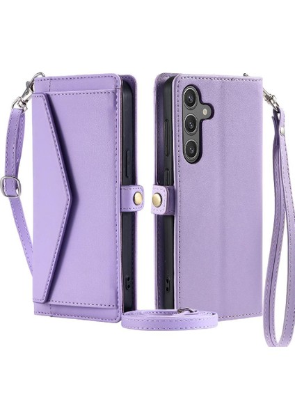 Cüzdan Crossbody Kılıf Samsung Galaxy S24 Artı Cüzdan Kılıf Kadınlar Için (Yurt Dışından)