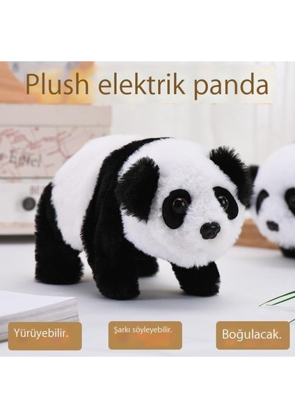 Elektrikli Oyuncak Müzik Simülasyonu Peluş Panda (Yurt Dışından)