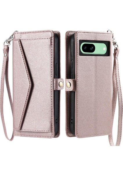 Rfıd Için Google Piksel 8A Kart Tutucu Cüzdan Durumda Cüzdan Crossbody Durumda (Yurt Dışından)